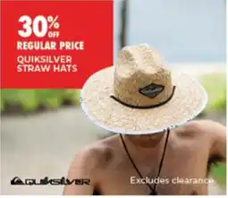 BCF Quiksilver Straw Hats offer