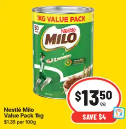 IGA Nestlé Milo Value Pack offer
