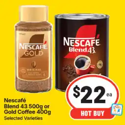 IGA Nescafé Blend 43 or Gold Coffee offer