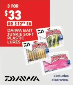 BCF Daiwa Bait Junkie Soft Plastic Lures offer