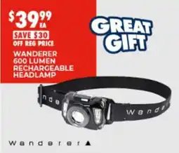 BCF Wanderer 600 Lumen Rechargeable Headlamp offer