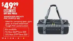 BCF Wanderer Mighty PVC Duffle 45L offer