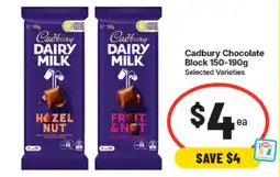 IGA Cadbury Dairy Milk offer