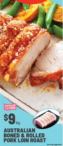 IGA Australian Pork Australian Boned & Rolled Pork Loin Roast offer