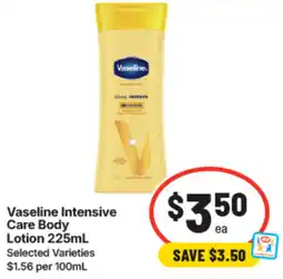 IGA Vaseline Intensive Care Body Lotion offer