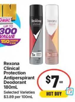 IGA Rexona Clinical Protection Antiperspirant Deodorant offer
