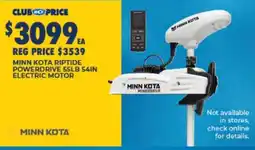 BCF Minn Kota Riptide Powerdrive 55lb 54in Electric Motor offer