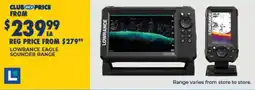 BCF Lowrance Eagle Sounder Range offer