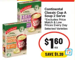 IGA Continental Classic Cup A Soup offer