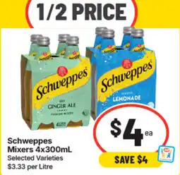 IGA Schweppes Mixers offer