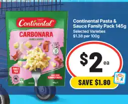IGA Continental Pasta & Sauce Family Pack offer