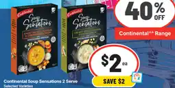 IGA Continental Soup Sensations 2 Serve offer