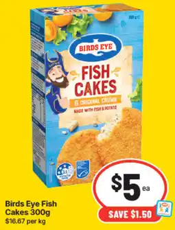 IGA Birds Eye Fish Cakes offer