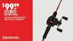 BCF Daiwa Strikeforce Baitcast Combos offer