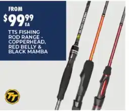 BCF TTS Fishing Rod Range - Copperhead, Red Belly & Black Mamba offer