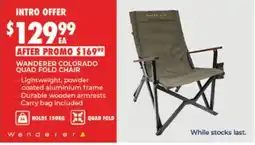 BCF Wanderer Colorado Quad Fold Chair offer