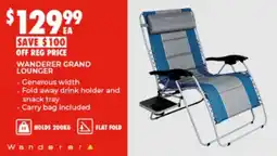 BCF Wanderer Grand Lounger offer