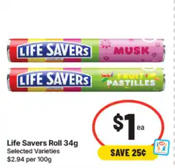 IGA Life Savers Roll offer
