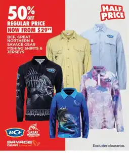 BCF BCF, Great Northern & Savage Gear Fishing Shirts & Jerseys offer