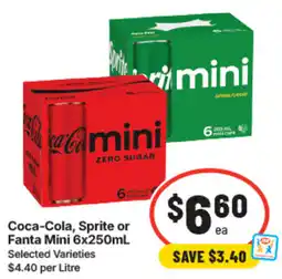 IGA Coca-Cola, Sprite or Fanta Mini offer