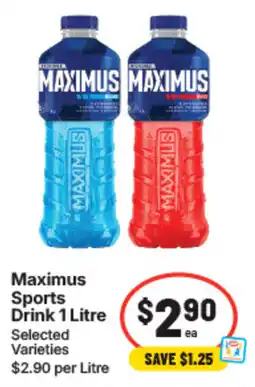IGA Maximus Sports Drink 1 Litre offer