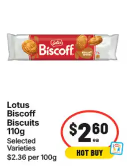 IGA Lotus Biscoff Biscuits offer