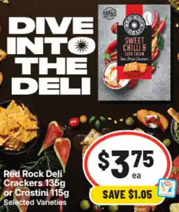IGA Red Rock Deli Crackers or Crostini offer