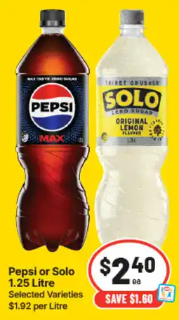 IGA Pepsi or Solo offer