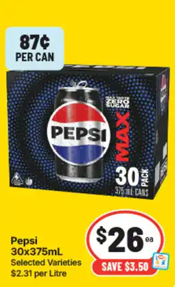IGA Pepsi Max offer