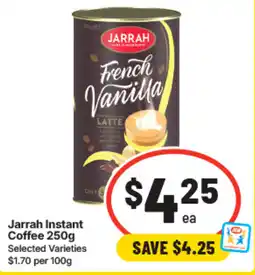 IGA Jarrah Instant Coffee offer