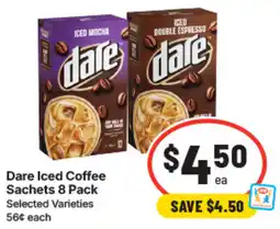 IGA Dare Iced Coffee Sachets offer