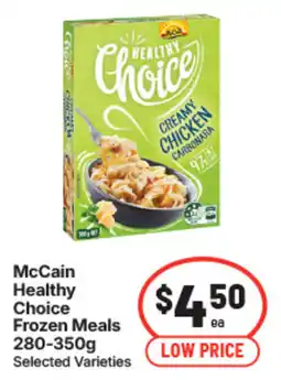 IGA McCain Healthy Choice Frozen Meals offer