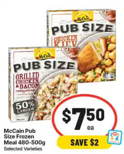 IGA McCain Pub Size Frozen Meal offer
