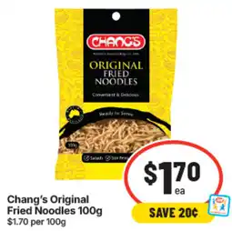 IGA Chang's Original Fried Noodles offer