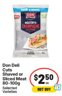 IGA Don Deli Cuts Shaved or Sliced Meat offer