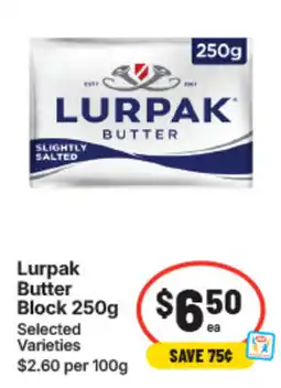 IGA Lurpak Butter Block offer