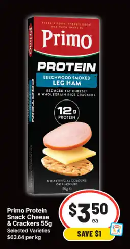 IGA Primo Protein Snack Cheese & Crackers offer