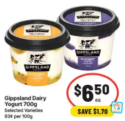 IGA Gippsland Dairy Yogurt offer