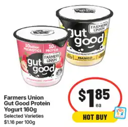 IGA Farmers Union Gut Good Protein Yogurt offer