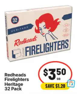 IGA Redheads Firelighters Heritage offer