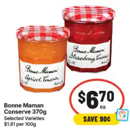 IGA Bonne Maman Conserve offer