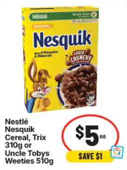 IGA Nestlé Nesquik Cereal offer