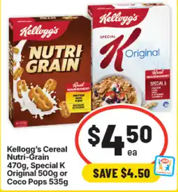 IGA Kellogg's Cereal Nutri-Grain offer