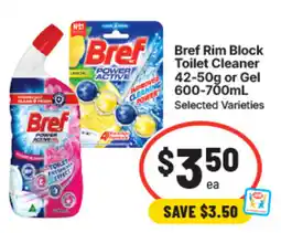 IGA Bref Rim Block Toilet Cleaner offer