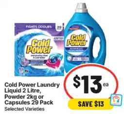 IGA Cold Power Laundry offer