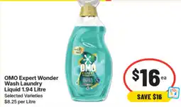 IGA OMO Expert Wonder Wash Laundry Liquid offer