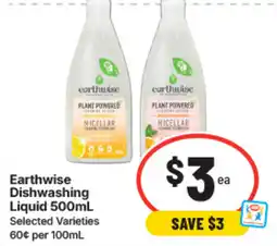 IGA Earthwise Dishwashing Liquid offer