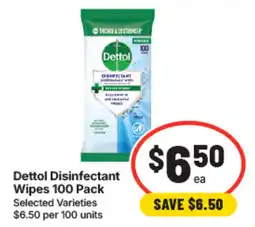 IGA Dettol Disinfectant Wipes offer