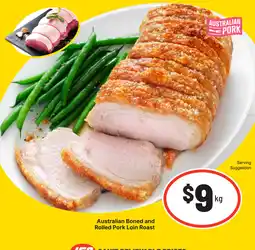 IGA Australian Boned and Rolled Pork Loin Roast offer