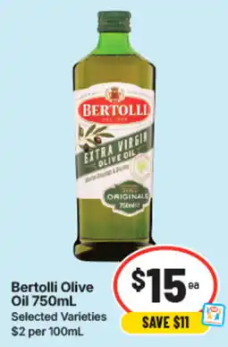 IGA Bertolli Olive Oil offer